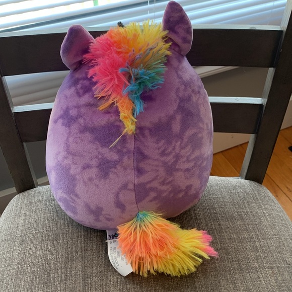 Squishmallow Winking Purple Rainbow Unicorn plush - Picture 2 of 4